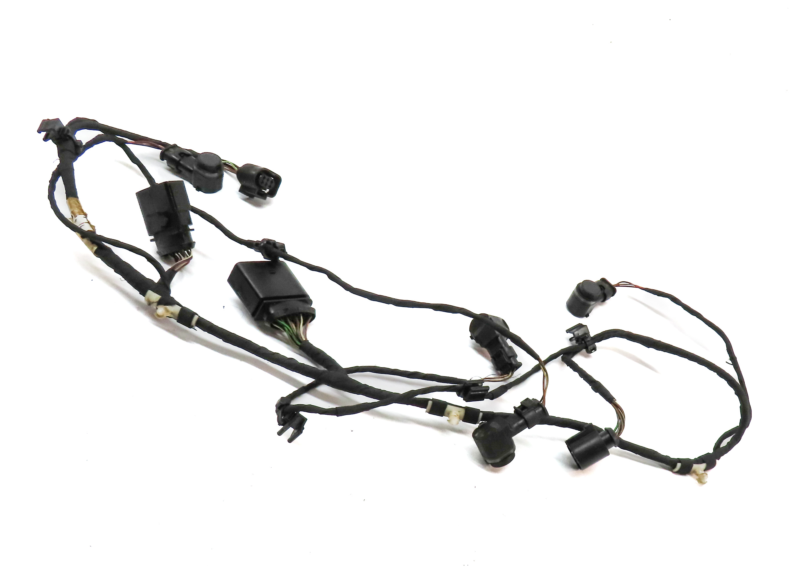 2011 AUDI Q7 (4L) REAR PARK ASSIST PDC DISTANCE CONTROL WIRE SENSOR SET/4 (Gray) — exact item pictured